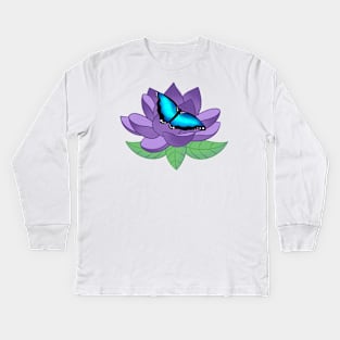 Pretty Butterfly Kids Long Sleeve T-Shirt